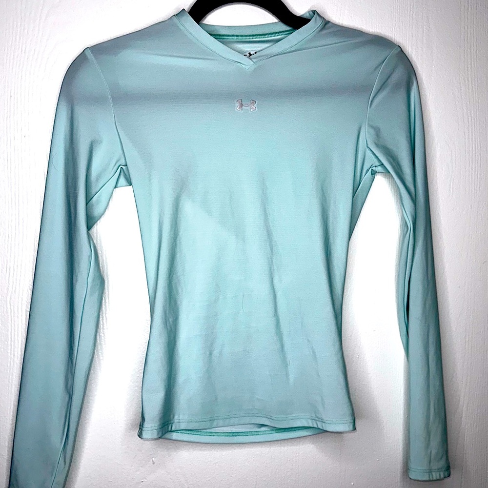 Under Armour Work Out Long Sleeve Shirt in Turquoise | Size S